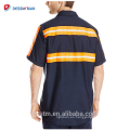 Personalizado Proveedor Mayorista Ropa de Trabajo Reflectante Cinta Uniforme de Manga Corta Hi-vis Camisa de Trabajo